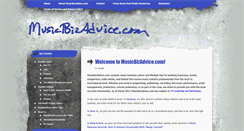 Desktop Screenshot of musicbizadvice.com